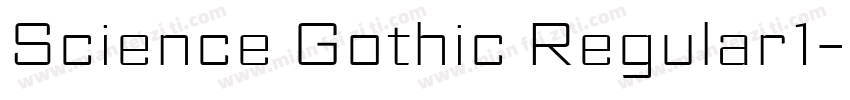 Science Gothic Regular1字体转换